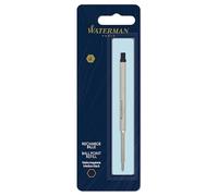 Waterman recambio para bolígrafos, punta mediana con tinta negra, paquete de 1