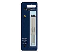 Waterman recambio para bolígrafos | punta mediana con tinta negra | paquete de 3