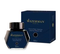 Waterman Tinta para pluma estilográfica – Negro intenso – Frasco 50 ml