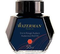 Waterman tinta para pluma estilográficarojo audazfrasco de 50 ml
