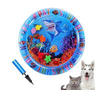 Watermat - material de PVC duradero, diseño interactivo inflable, base antideslizante, elementos de pesca flotantes | 65x65x3cm Interior Viajes al aire libre Estimulación del juego Juguetes de