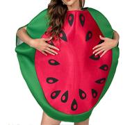 Watermelon Adult Costume Fancy-Dress Halloween Party Novelty Funny Fruit Outfit for Adult Men Women