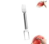 Watermelon Cutter Slicer Tool 2-in-1, Stainless Steel Watermelon Fork Slicer Cutter, Easy Fruit Cutting for Kitchen, Picnic, Family (A 1PCS)