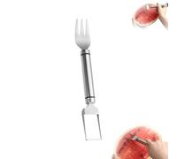 Watermelon Cutter Slicer Tool 2-in-1, Stainless Steel Watermelon Fork Slicer Cutter, Easy Fruit Cutting for Kitchen, Picnic, Family (B 1PCS)