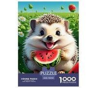 Watermelon Erizo Puzzle 1000 Piezas, Diversión Rompecabezas De Bricolaje, De Noches De Juegos Desafiantes, Puzzles Gift, para Adultos Y Niños A Partir De 12 Años 70x50cm/1000pcs