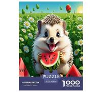 Watermelon Erizo Puzzle Imposible,desafío for Adults Juego EduGatoivo 1000 Piezas Obra De Arte De Juego De para Adultos, Regalos A Partir De 14 Años 70x50cm/1000pcs
