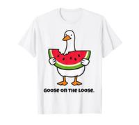 Watermelon Goose Kids Who Love sandía Fruit Vegans Girls Camiseta