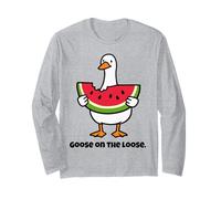 Watermelon Goose Kids Who Love sandía Fruit Vegans Girls Manga Larga
