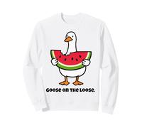 Watermelon Goose Kids Who Love sandía Fruit Vegans Girls Sudadera