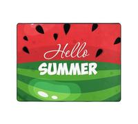 Watermelon Hello Summer - Alfombras de área para decoración de sala de estar, alfombras suaves y lavables para dormitorio, 63 x 48 pulgadas, alfombra interior para dormitorio y sala de estar