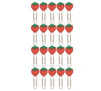 Watermelon Paper Clips, Decorative Stationery Clip, Fun Fruit Shape Design, Rust Resistant Great Finish, Pad Clip Set for Document, Notebook, Drawing, Kids, School, 20 Pieces, 1.97 Inches