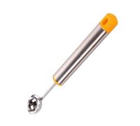 Watermelon Scoop Tool, Stainless Fruit Baller, Ergonomic Dessert Spoon, Sturdy Carving Utensil Comfortable Grip Rustproof Metal Smooth Edges Perfect for Kitchen Ice Cream Sorbet Meatball Cantaloupe