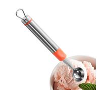 Watermelon Scooper - Stainless Steel Fruit Baller Cutter for Kitchen Prep | Long Handle Multifunction with Carving Spoon, Dessert Serving Tool for Papaya Pitaya Ice Cream Picnic