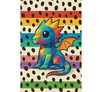 Watermelon Seeds Dragon || Lined Notebook, 6x9, 120 Pages: Playful rainbow dragon notebook for writing, journaling, or creative planning