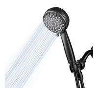 Waterpik Cabezal de ducha de mano de alta presión con manguera, masaje PowerPulse 7 modos, negro mate XPB-765ME