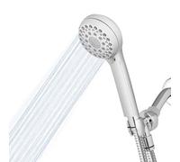 Waterpik Cabezal de ducha de mano de alta presión con manguera, masaje PowerPulse de 6 modos, cromado XAL-643ME