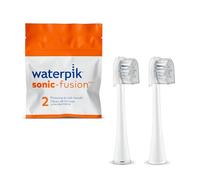 Waterpik Cabezales de cepillo de repuesto compactos con cubiertas para cepillo de dientes de hilo dental Sonic-Fusion SFRB-2EW, 2 unidades blanco