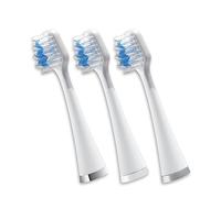 Waterpik Cabezales de cepillo de repuesto Triple Sonic, cabezales de cepillo de dientes de repuesto de cuidado completo, STRB-3WW, 3 unidades, color blanco