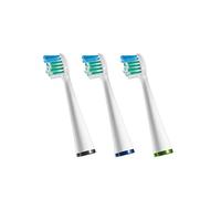 Waterpik Cabezales para Cepillos Compactos, Recambios de Cabezales Finos de Cepillo de Dientes Sensonic y Cuidado Completo, Pack de 3 (SRSB-3E-EU)