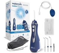 Waterpik Cordless Advanced, Irrigador Dental Eléctrico Portátil, Azul