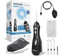 Waterpik Cordless Advanced, Irrigador Dental Eléctrico Portátil, Negro