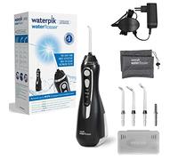 Waterpik Irrigador Inalámbrico con 3 Posiciones de Control del Agua a Presión con Batería Recargable, Eliminación de Placa Dental óptimo para Viajar y para Baños Pequeños, Negro (WP-562EU)