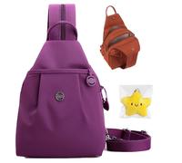 Waterproof 2-Way Commuter Bag, 2025 New Convertible Backpack Tote, Anti-Theft Crossbody Bags for Women, Switch Between Shoulder Bag and Backpack, Lightweight & Durable (Purple)