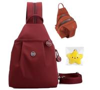 Waterproof 2-Way Commuter Bag, 2025 New Convertible Backpack Tote, Anti-Theft Crossbody Bags for Women, Switch Between Shoulder Bag and Backpack, Lightweight & Durable (Red)