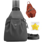 Waterproof 2-Way Commuter Bag, 2025 New Convertible Backpack Tote, Anti-Theft Crossbody Bags for Women, Switch Between Shoulder Bag and Backpack, Lightweight & Durable (Gray)