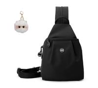 Waterproof 2-Way Commuter Bag, Convertible Backpack Tote Crossbody for Women, Large Capacity Anti-Theft Travel Bag (Black)