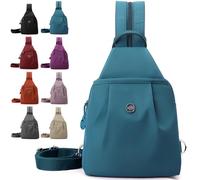 Waterproof 2-Way Commuter Bag, Large Capacity 3-in-1 Multifunctional Sling Bags for Backpack/Shoulder/Crossbody (I)