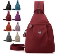 Waterproof 2-Way Commuter Bag, Large Capacity 3-in-1 Multifunctional Sling Bags for Backpack/Shoulder/Crossbody (H)