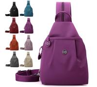 Waterproof 2-Way Commuter Bag, Large Capacity 3-in-1 Multifunctional Sling Bags for Backpack/Shoulder/Crossbody (G)