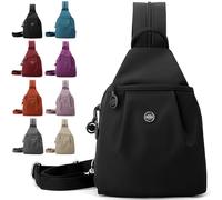 Waterproof 2-Way Commuter Bag, Large Capacity 3-in-1 Multifunctional Sling Bags for Backpack/Shoulder/Crossbody (A)