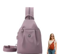 Waterproof 2-Way Commuter Bag, Outdoor Fashion Commuter Bag, Convertible Backpack with Adjustable Straps Connected (taro pink)