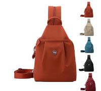 Waterproof 2-Way Commuter Bag, Small Backpack for Women, Convertible Anti-Theft Tote, Oxford Cloth Travel Daypack (Orange)