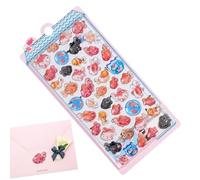 Waterproof 3D Stickers - Cute Sticker | Lightweight Cartoon Stickers for Phone Case, Scrapbook Sticker with Creative Embellishment Function, Scrapbooking and Stamping, Adhesive Decals for Laptops
