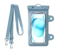 Waterproof Bag, Touchable Screen Phone Holder, 11.02 x 6.30 inches Dry Pouch with Adjustable Neck Strap, Clear Floating Phone Protector for Swimming, Rafting, Kayaking and Beach Water Activities