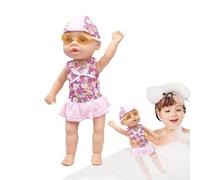 Waterproof Battery-Powered Floating Baby Doll Toy for Bath and Pool, Interactive Swimming Figure for Girls and Boys, Indoor Outdoor , Travel Friendly Nursery Bath Time Companion, Safe Fun