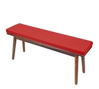 Waterproof Bench Cushions 48x12x2 in Fade Resistant Thick Pad Non-Slip Outdoor Cushion with Ties and Removable Cover for Porch Swing Sofa Garden(75 Red,60x16x2in)