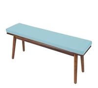Waterproof Bench Cushions 48x12x2 in Fade Resistant Thick Pad Non-Slip Outdoor Cushion with Ties and Removable Cover for Porch Swing Sofa Garden(42 Blue,40x18x2in)