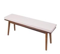 Waterproof Bench Cushions 48x12x2 in Fade Resistant Thick Pad Non-Slip Outdoor Cushion with Ties and Removable Cover for Porch Swing Sofa Garden(23 Beige,36x18x2in)