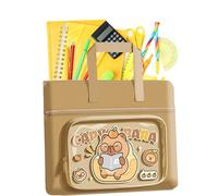 Waterproof Book Tote, Zippered Document Organizer, 13.78x10.63 Inches Large Capacity Animal Print Books Case, Lightweight Travel Pouch for School, Airplane, Shopping, Daycare, Beach and Picnic Use