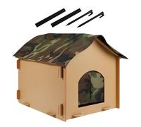 Waterproof Cat Shelter, Warm Cat House, Foldable Cat Shelter, 45x51x47cm Stray Cat Shelter, Outdoor Cat Bed, Cat House with Sleeping Pad, Weatherproof Cat Shelter, Cat Shelter for Winter