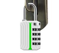 Waterproof Combination Padlock- Keyless Door Padlock, Zipper Lock with Protecting Belongings, Security Lock, Locking Accessories, Locking Tool for Office Warehouse Garage Gate Patio Porch Moving
