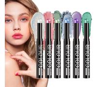 Waterproof Cream Eyeshadow Stick - 6 Pack Shimmer Set, Soft Blend Glitter Eye Makeup Cosmetic Collection Long Wear Formula | Suitable For Beauty Cosmetics Women Girls Wife Girlfriend Daily Routines