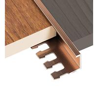 Waterproof Cuttable Thresholds Reducer Wood to Tile,Flooring Transition Strip for Front Door Doorway, 35/39/47/55/59 Inch Long Edge Trim(Rose Gold,120cm/47.2in)