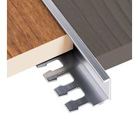 Waterproof Cuttable Thresholds Reducer Wood to Tile,Flooring Transition Strip for Front Door Doorway, 35/39/47/55/59 Inch Long Edge Trim(Iron Grey,140cm/55.1in)