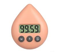 Waterproof Digital Shower Timer 8cm Memory Function(Orange) | IPX4 waterproof design, memory saves last setting, loud alarm, 8cm compact size, kitchen bath safe
