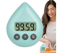 Waterproof Digital Timer - Portable Timing Tool with LCD Display, Suction Cup Holder for Shower, Kitchen, Classroom, Study, Cooking, Workouts, and Home Productivity